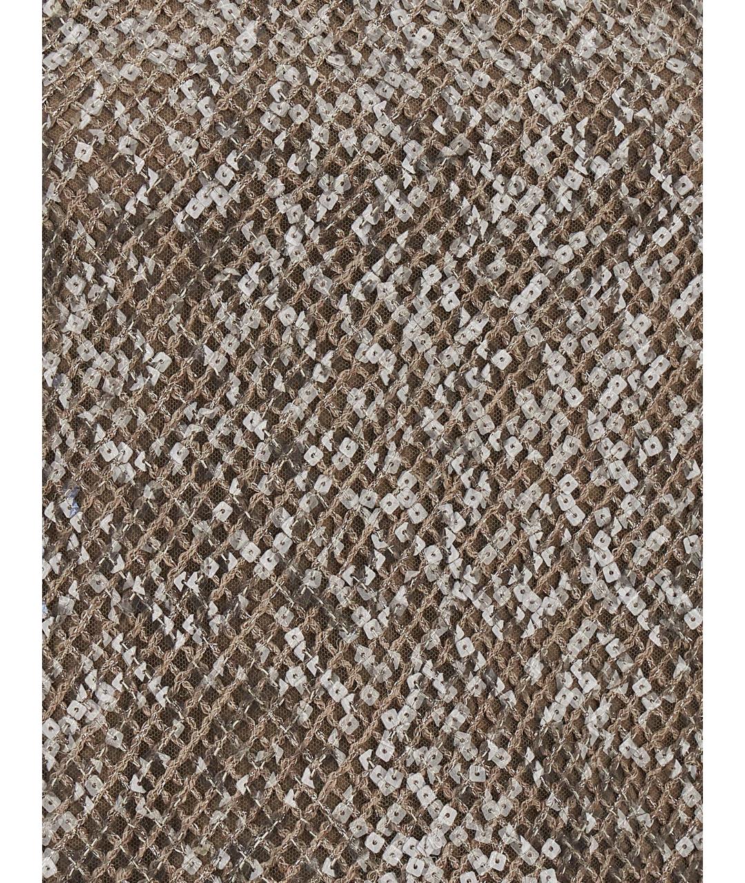 BRUNELLO CUCINELLI Коричневая хлопковая майка, фото 4