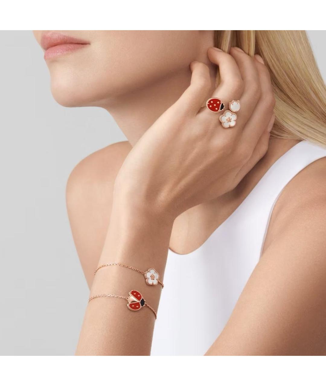 VAN CLEEF & ARPELS Белый браслет из розового золота, фото 2