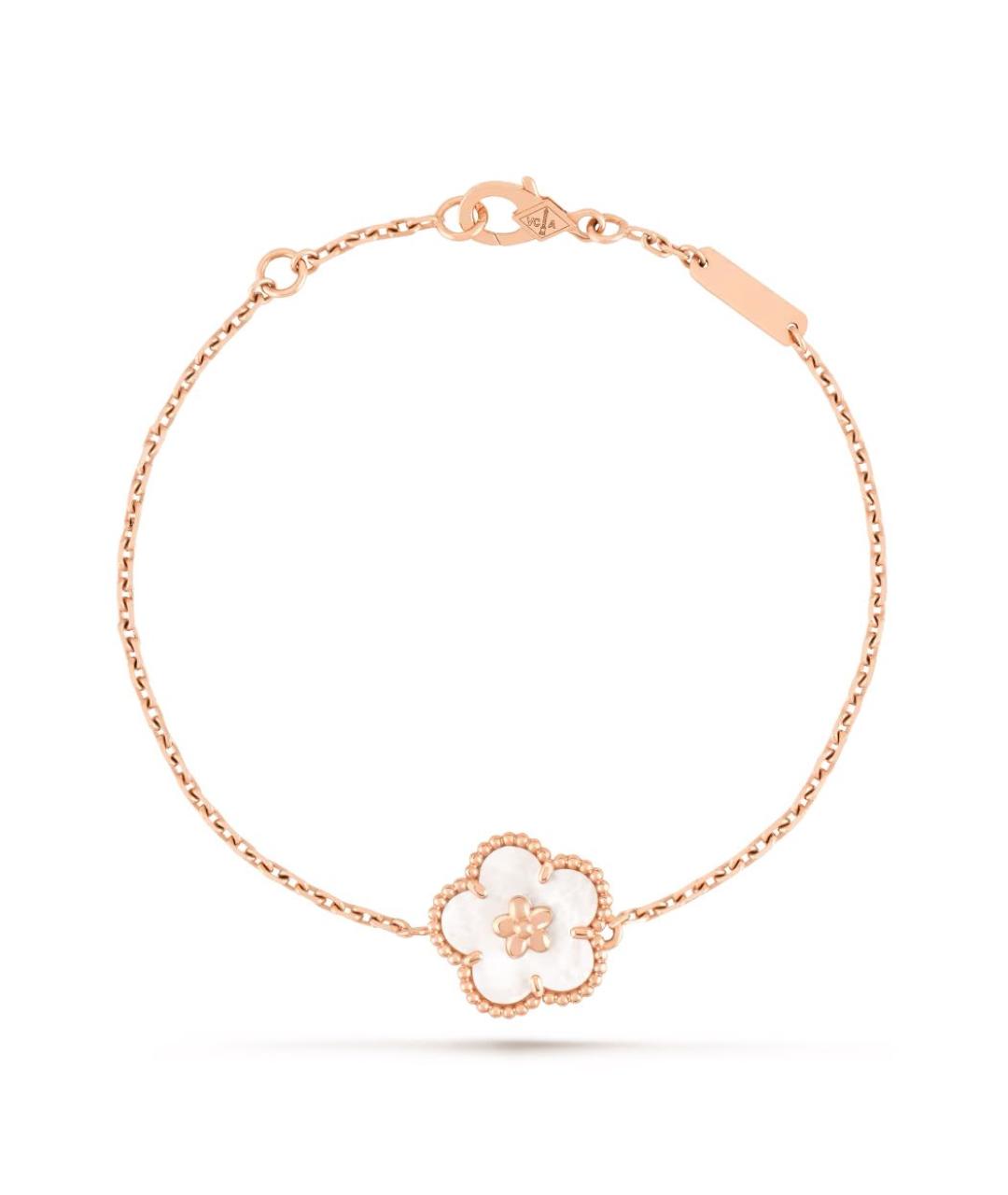 VAN CLEEF & ARPELS Белый браслет из розового золота, фото 4