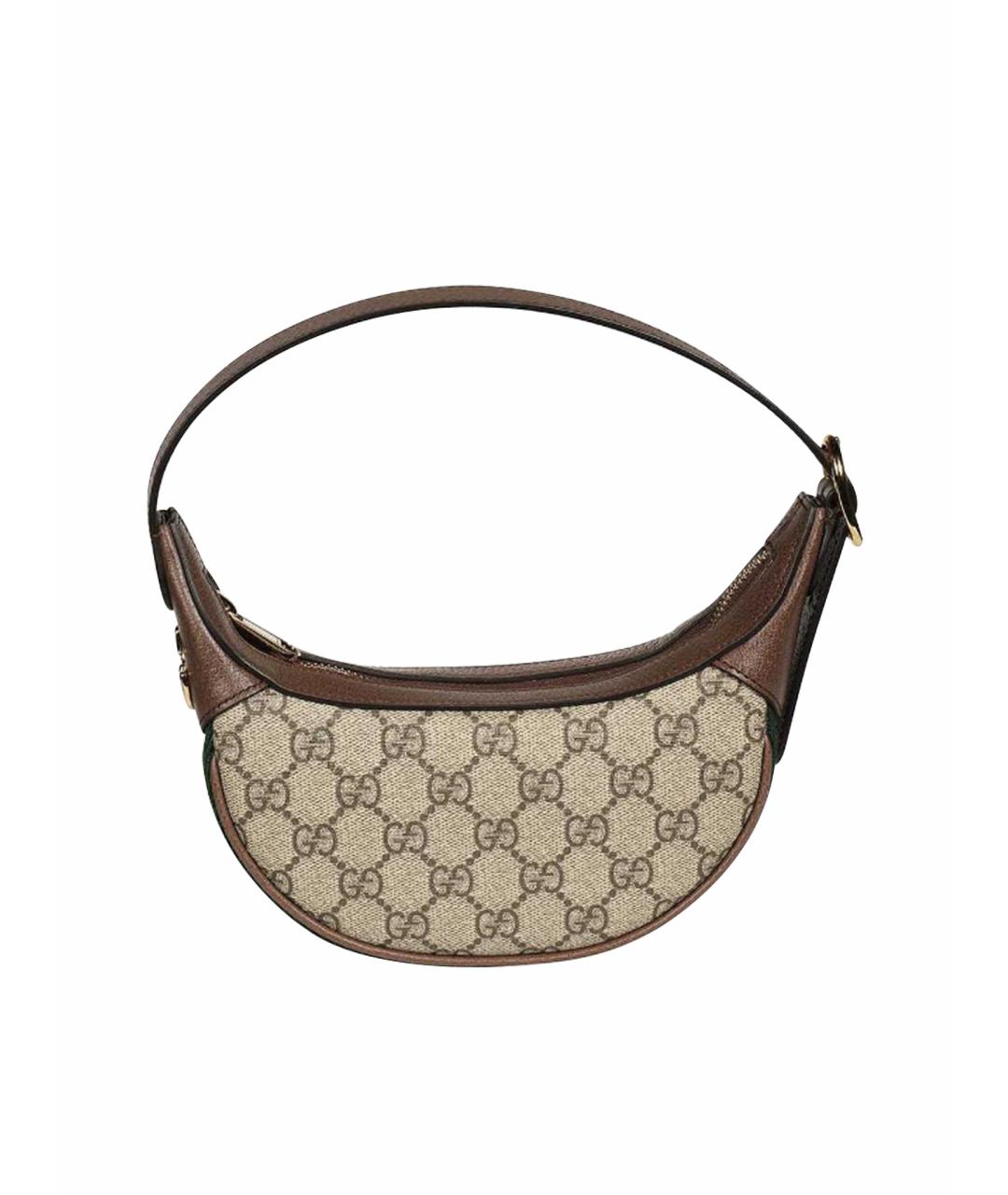 GUCCI Бежевая хлопковая сумка через плечо, фото 1