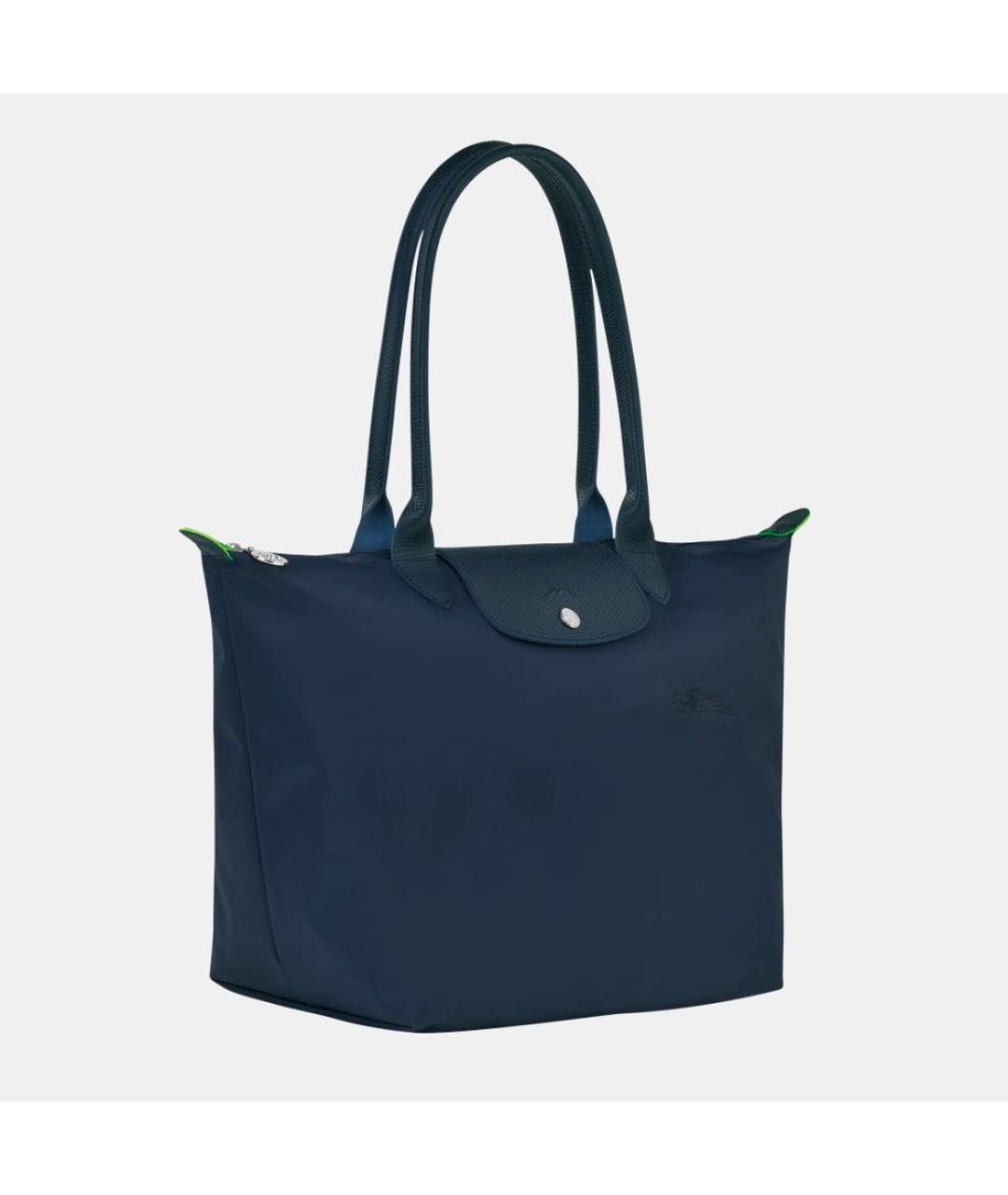 LONGCHAMP Темно-синяя сумка с короткими ручками, фото 2