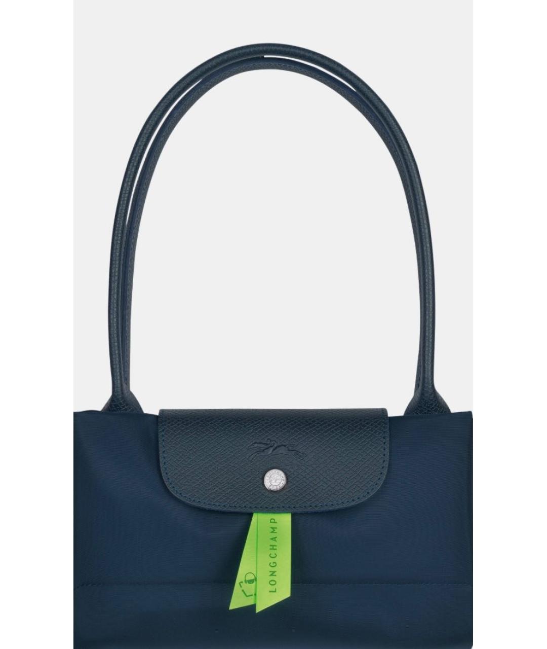 LONGCHAMP Темно-синяя сумка с короткими ручками, фото 4