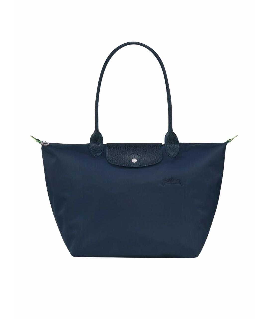 LONGCHAMP Темно-синяя сумка с короткими ручками, фото 1