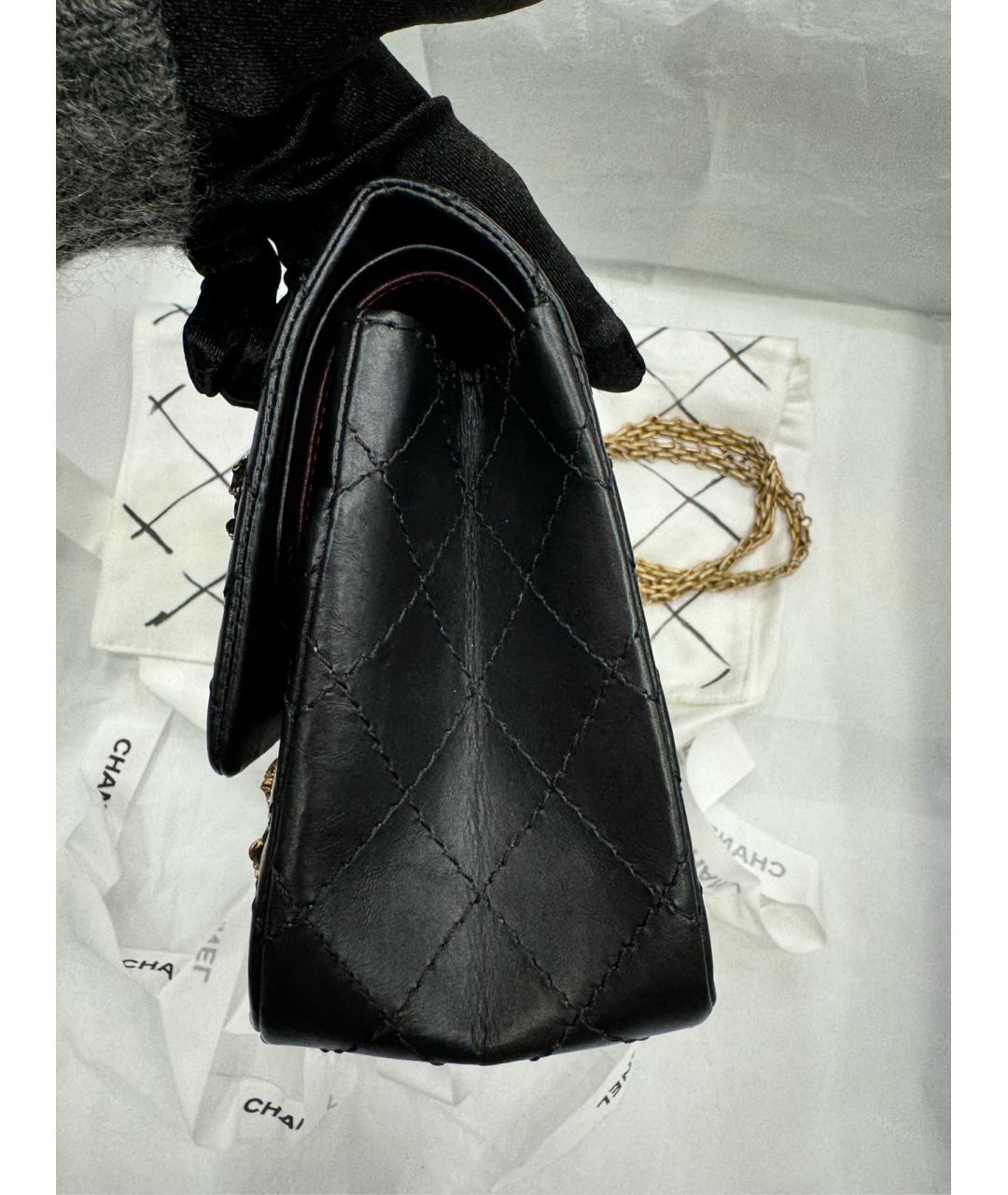 CHANEL Черная кожаная сумка через плечо, фото 3