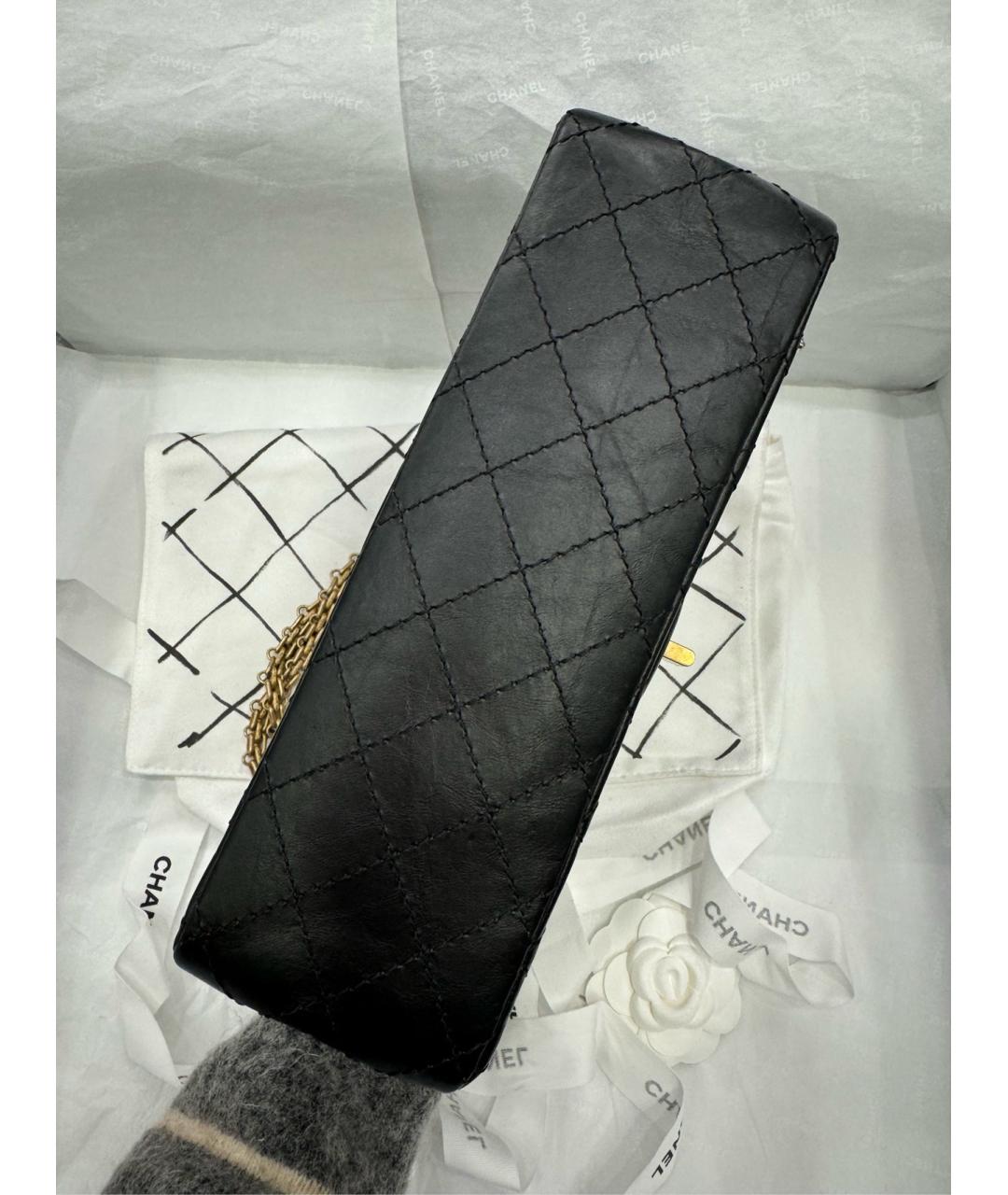 CHANEL Черная кожаная сумка через плечо, фото 4