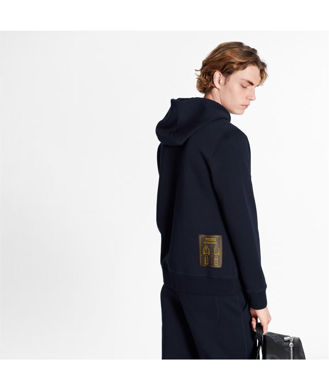 LOUIS VUITTON Темно-синий хлопковый спортивный костюм, фото 5