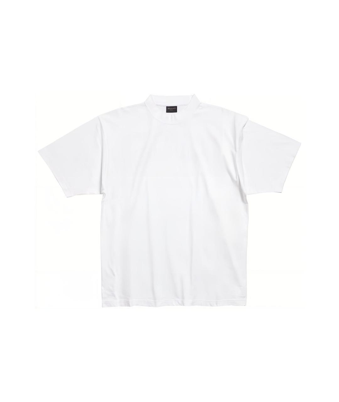 BALENCIAGA Белая хлопковая футболка, фото 1