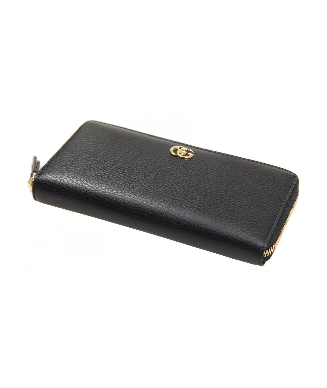 GUCCI Черный кожаный кошелек, фото 4