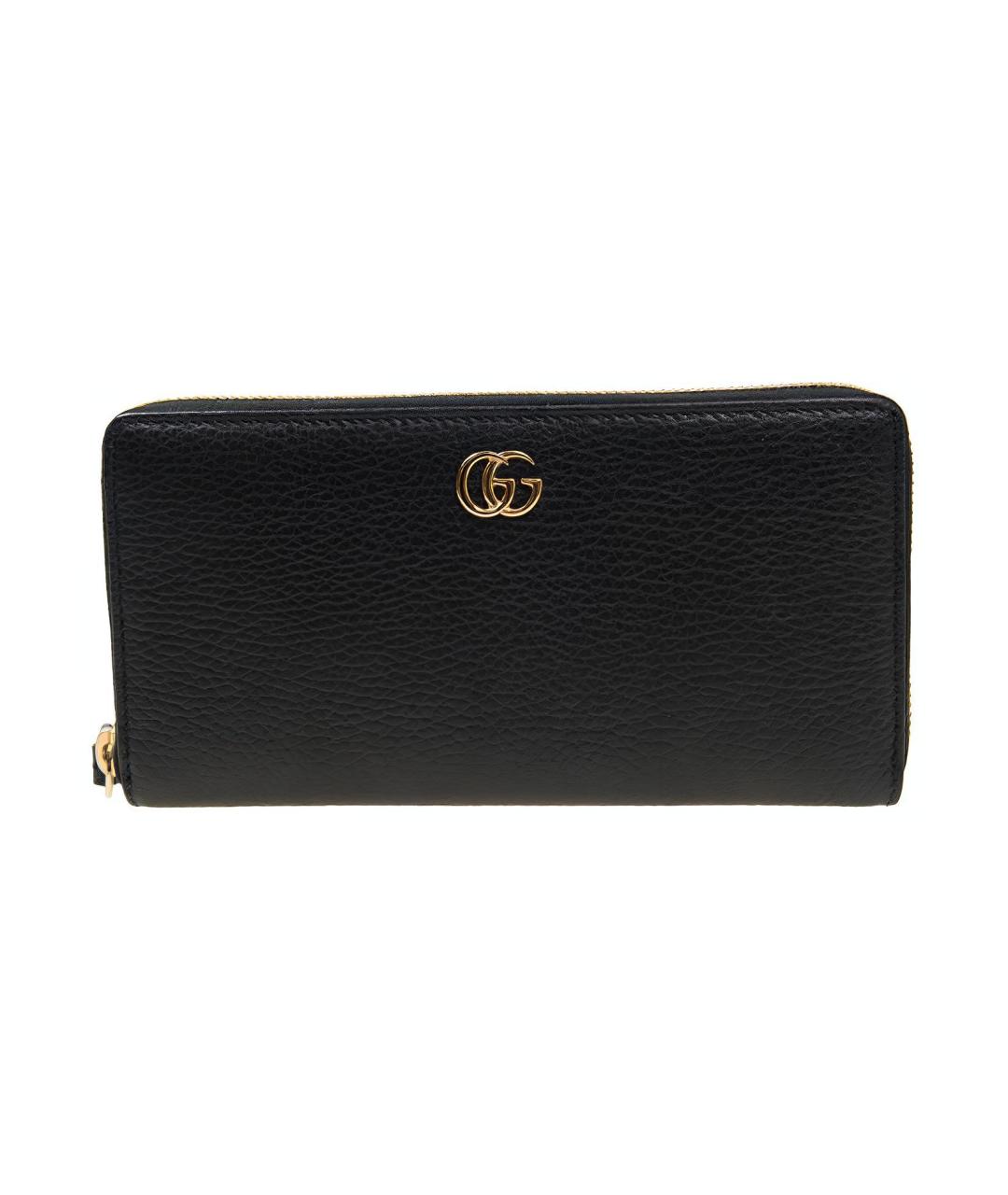 GUCCI Черный кожаный кошелек, фото 1