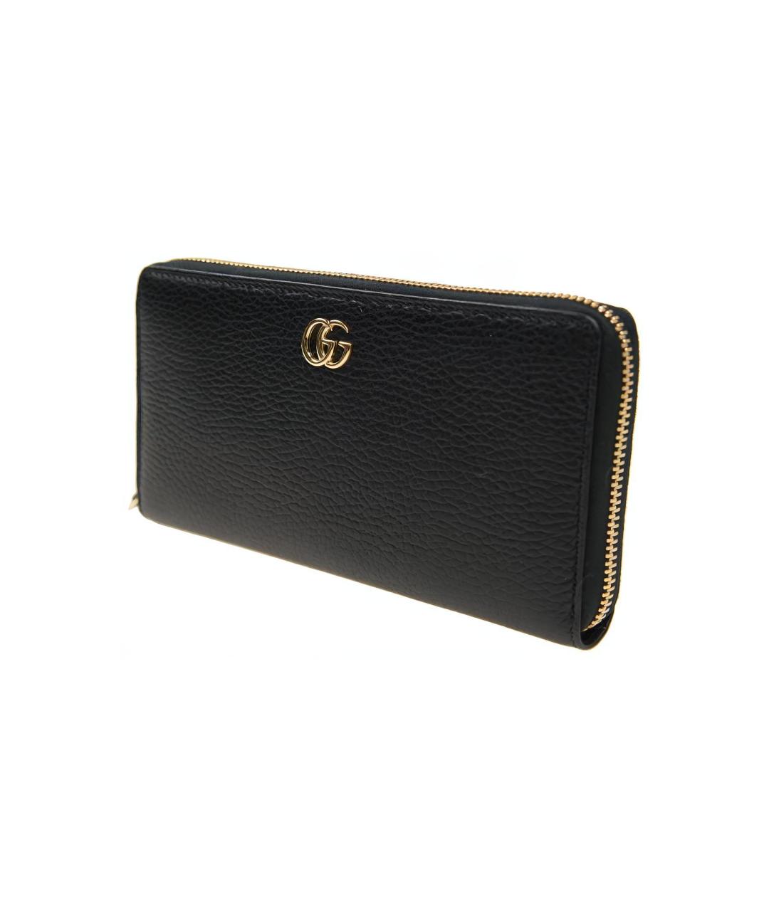 GUCCI Черный кожаный кошелек, фото 2