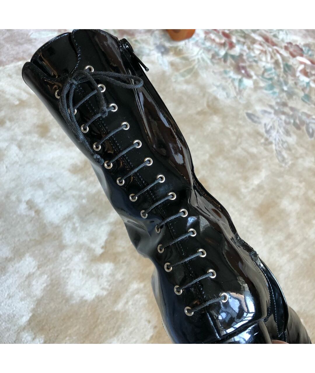 GIVENCHY Черные ботильоны из лакированной кожи, фото 7