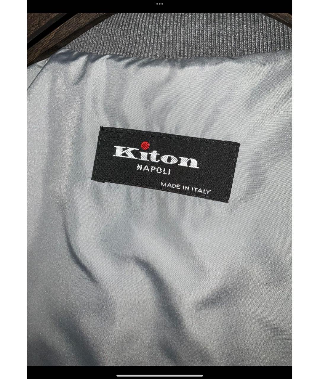 KITON Серая куртка, фото 4