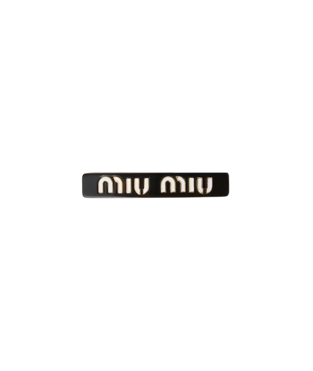 MIU MIU Черная заколка, фото 1