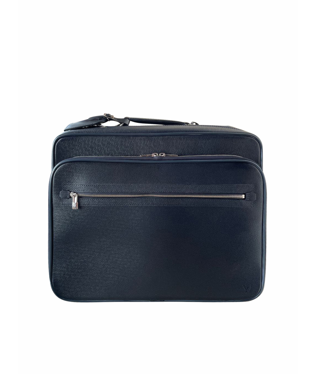 LOUIS VUITTON PRE-OWNED Темно-синий кожаный чемодан, фото 1