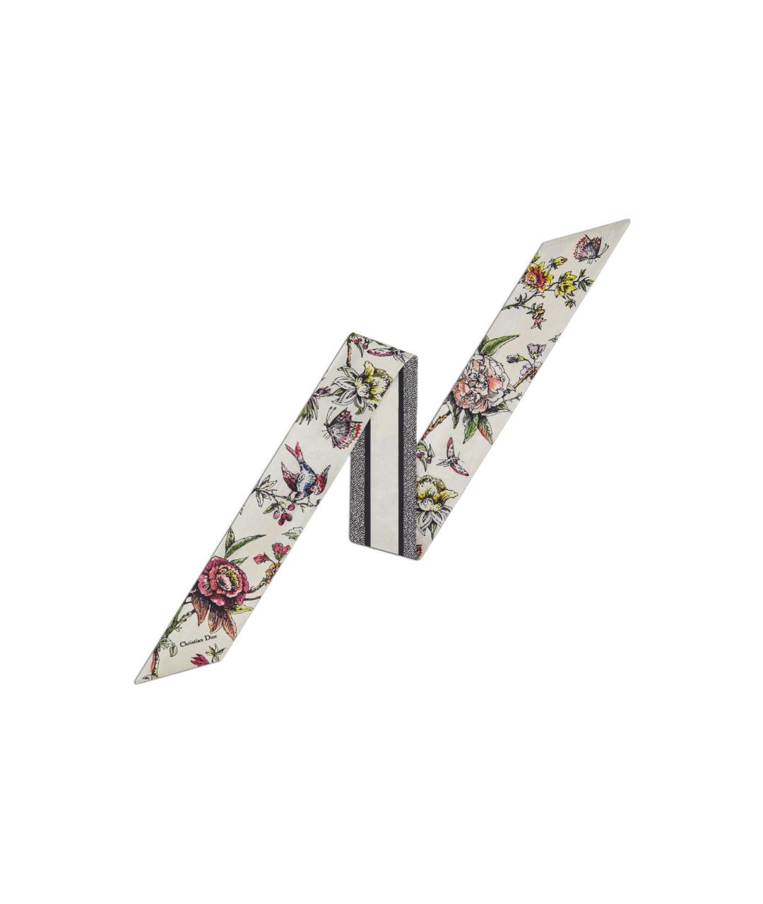 CHRISTIAN DIOR Мульти шелковый шарф, фото 3