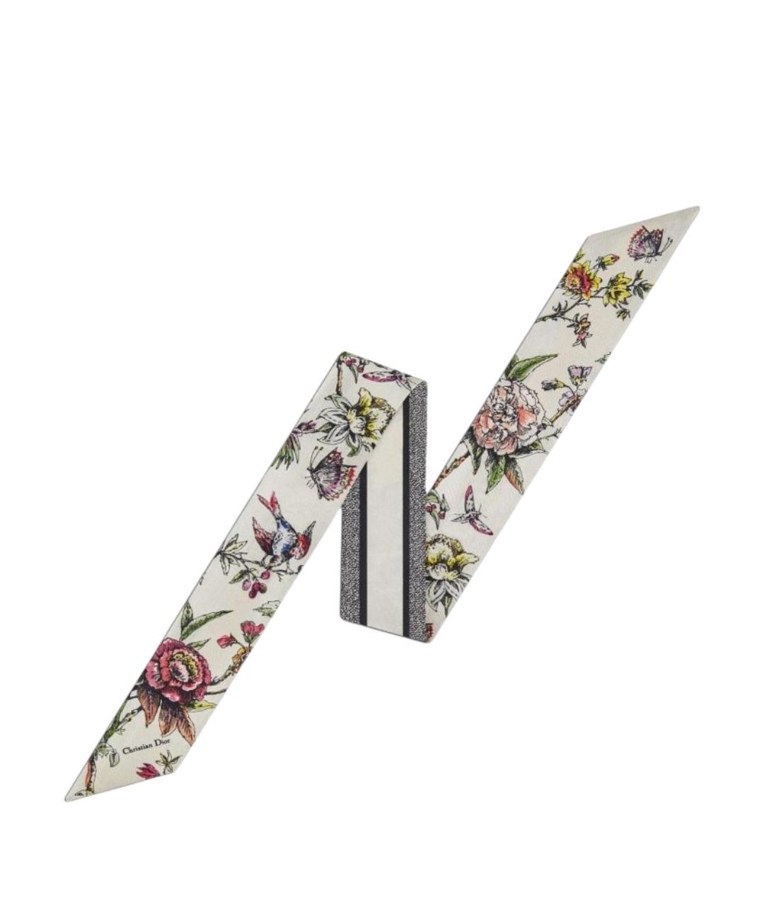 CHRISTIAN DIOR Мульти шелковый шарф, фото 1