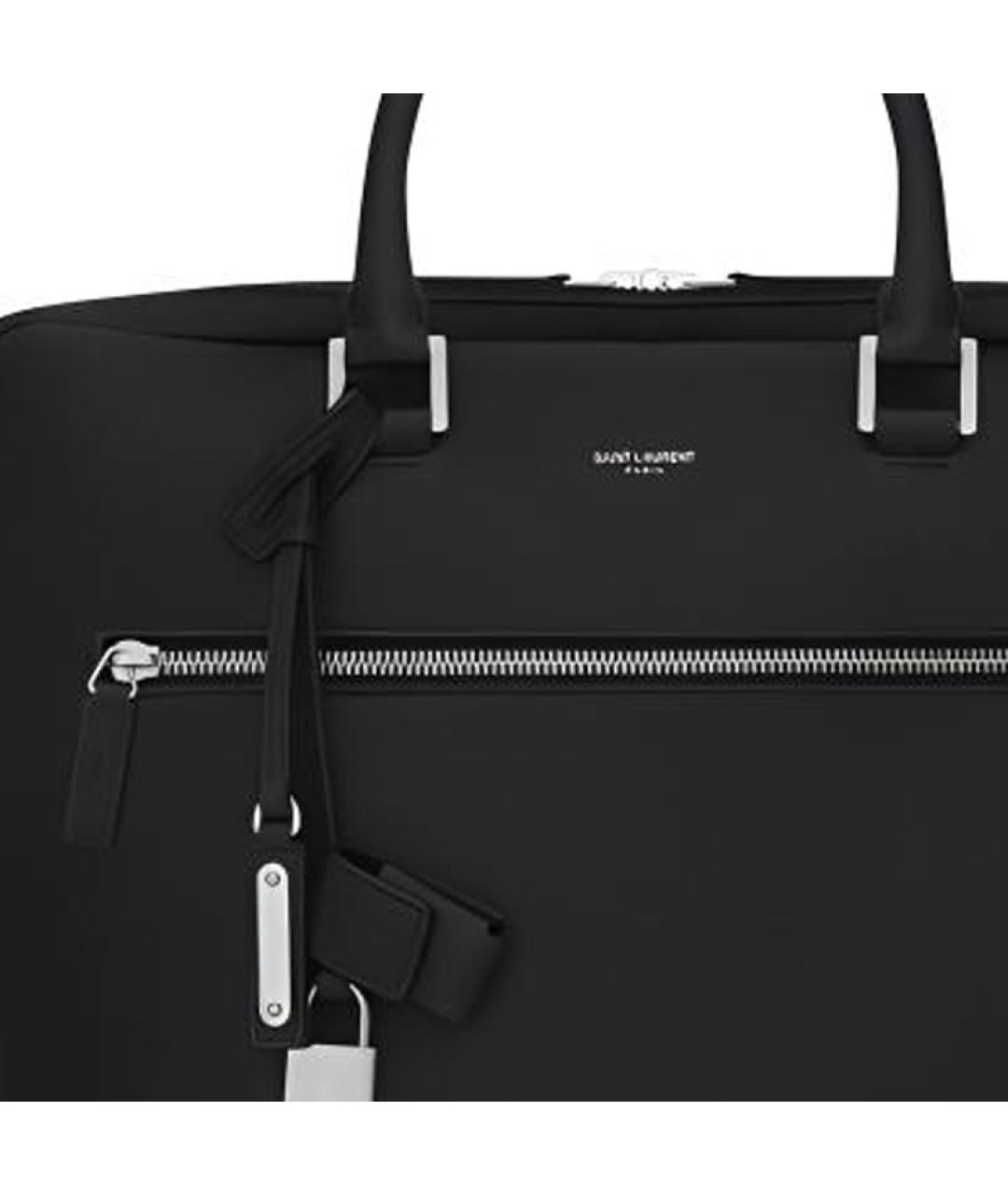 SAINT LAURENT Черный портфель, фото 5