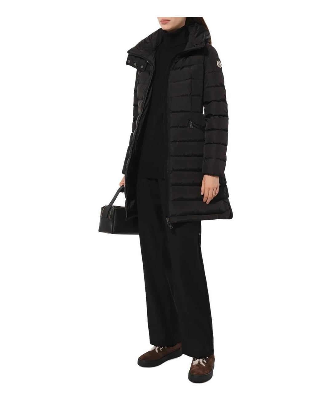 MONCLER Черный пуховик, фото 4