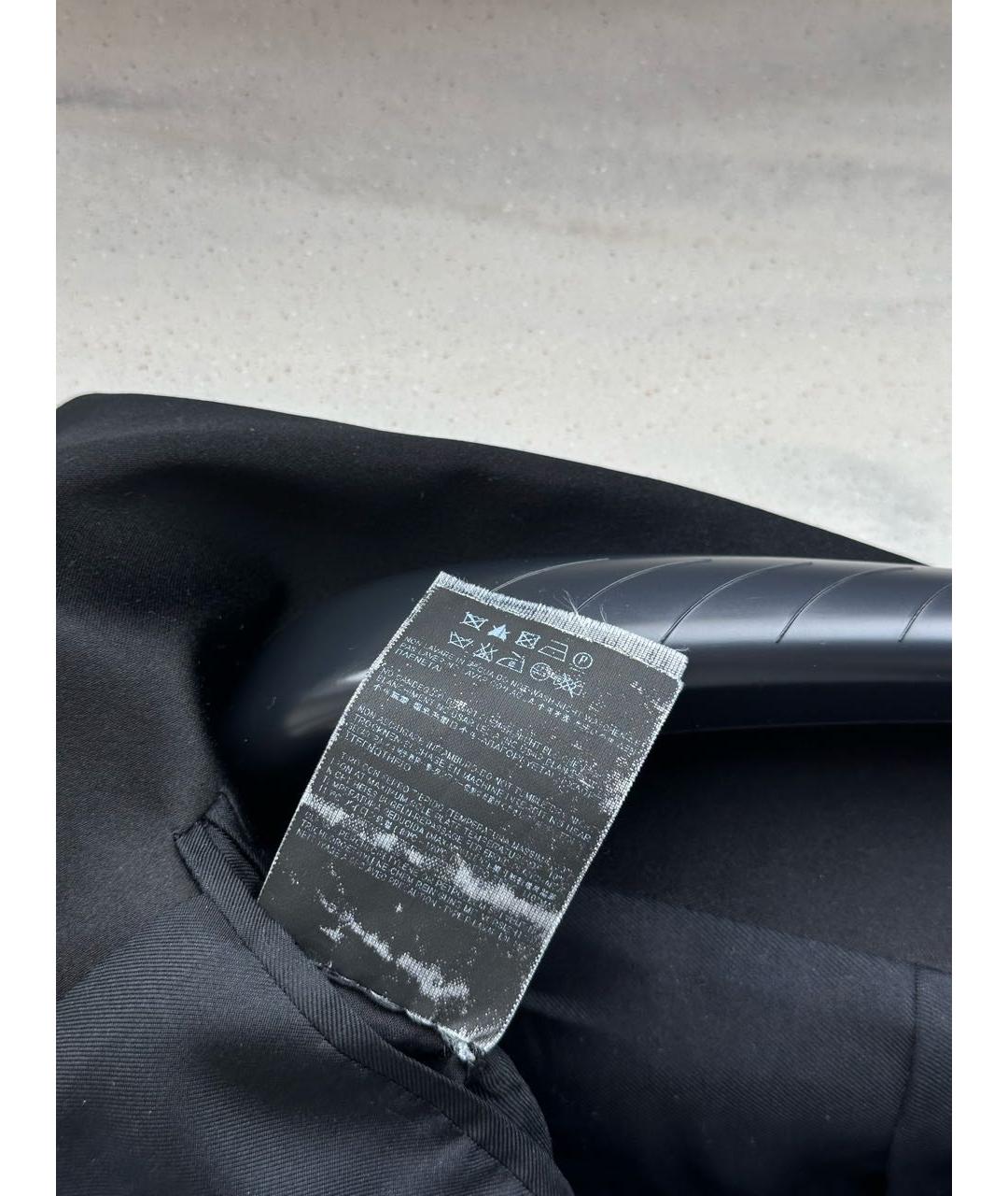 SAINT LAURENT Черный шелковый жакет/пиджак, фото 6