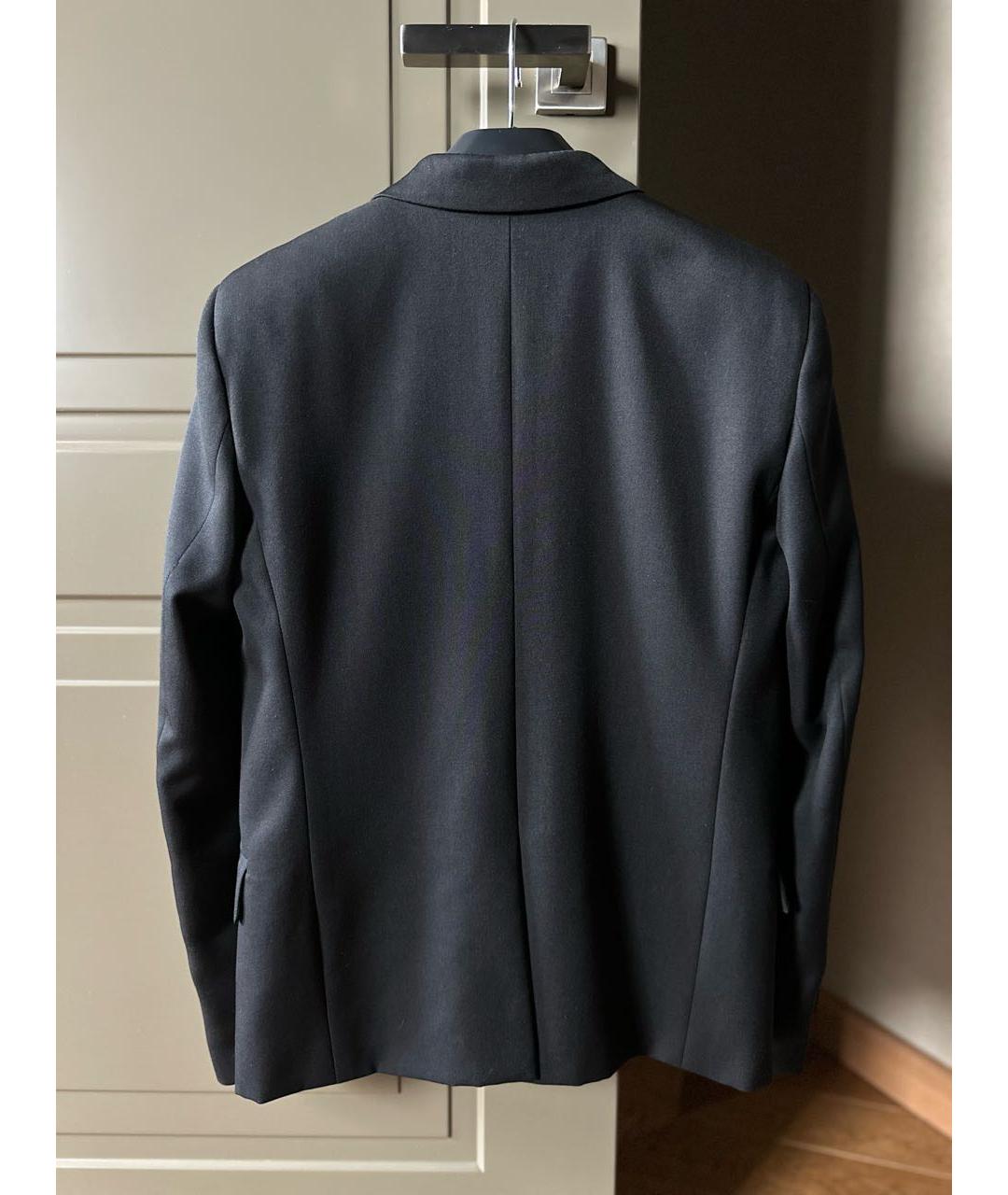 SAINT LAURENT Черный шелковый жакет/пиджак, фото 2