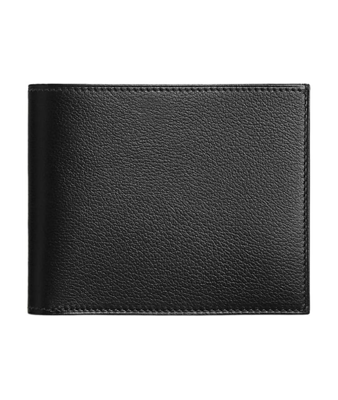 HERMES Черный кожаный кардхолдер, фото 1