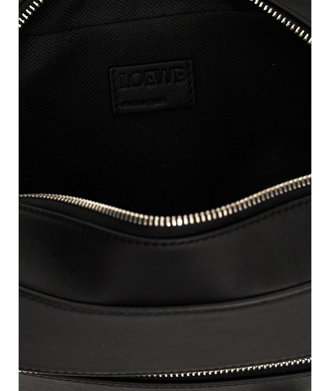 LOEWE Черная кожаная сумка на плечо, фото 4