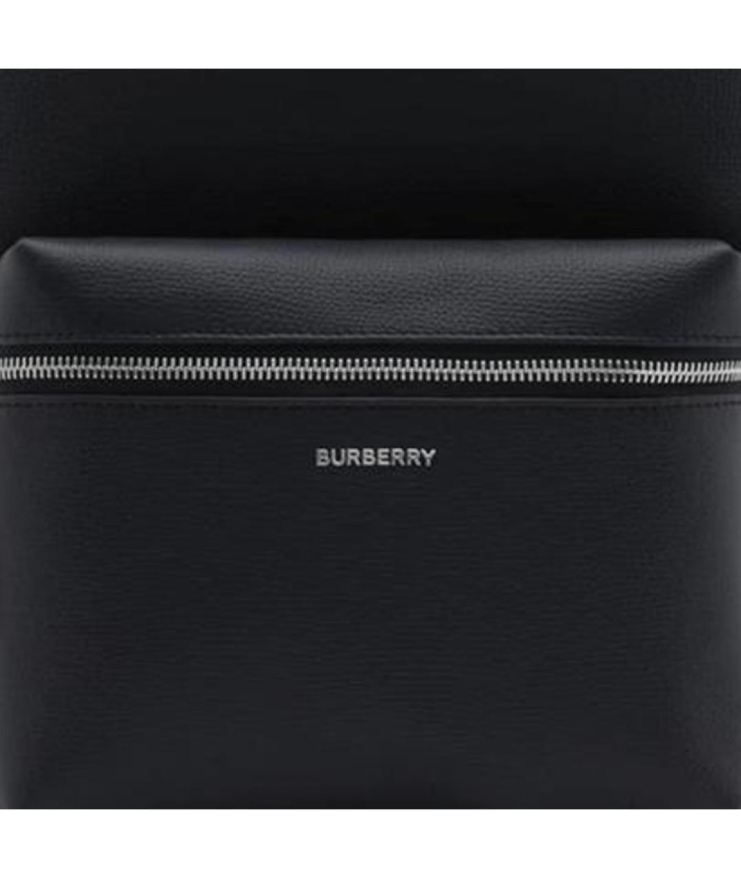 BURBERRY Темно-синий кожаный рюкзак, фото 2