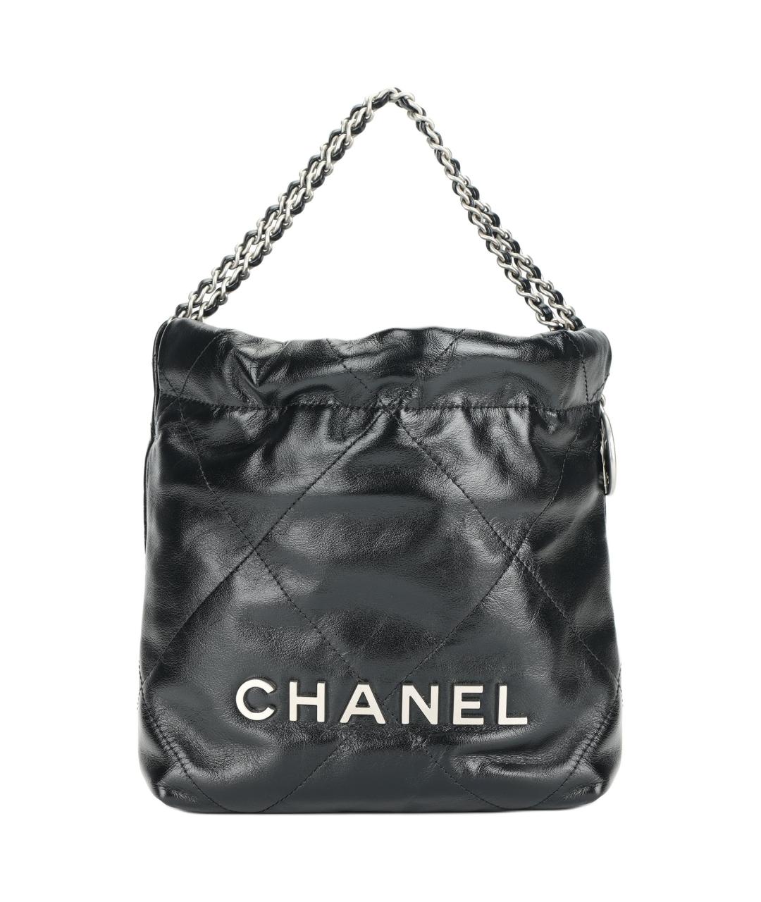 CHANEL Черная кожаная сумка через плечо, фото 1
