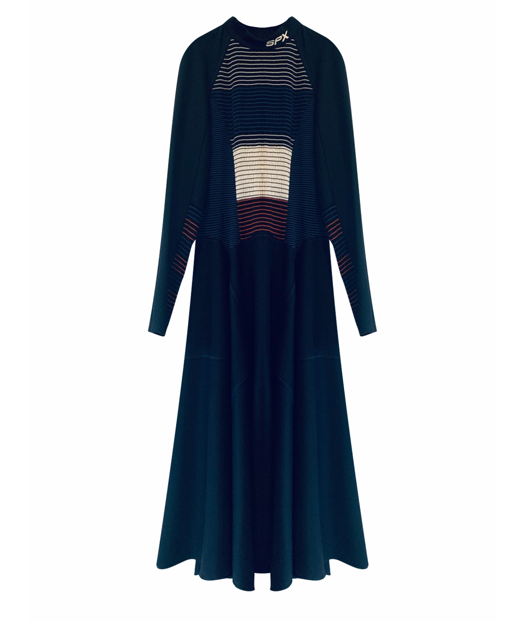 SPORTMAX Темно-синее шерстяное платье, фото 1