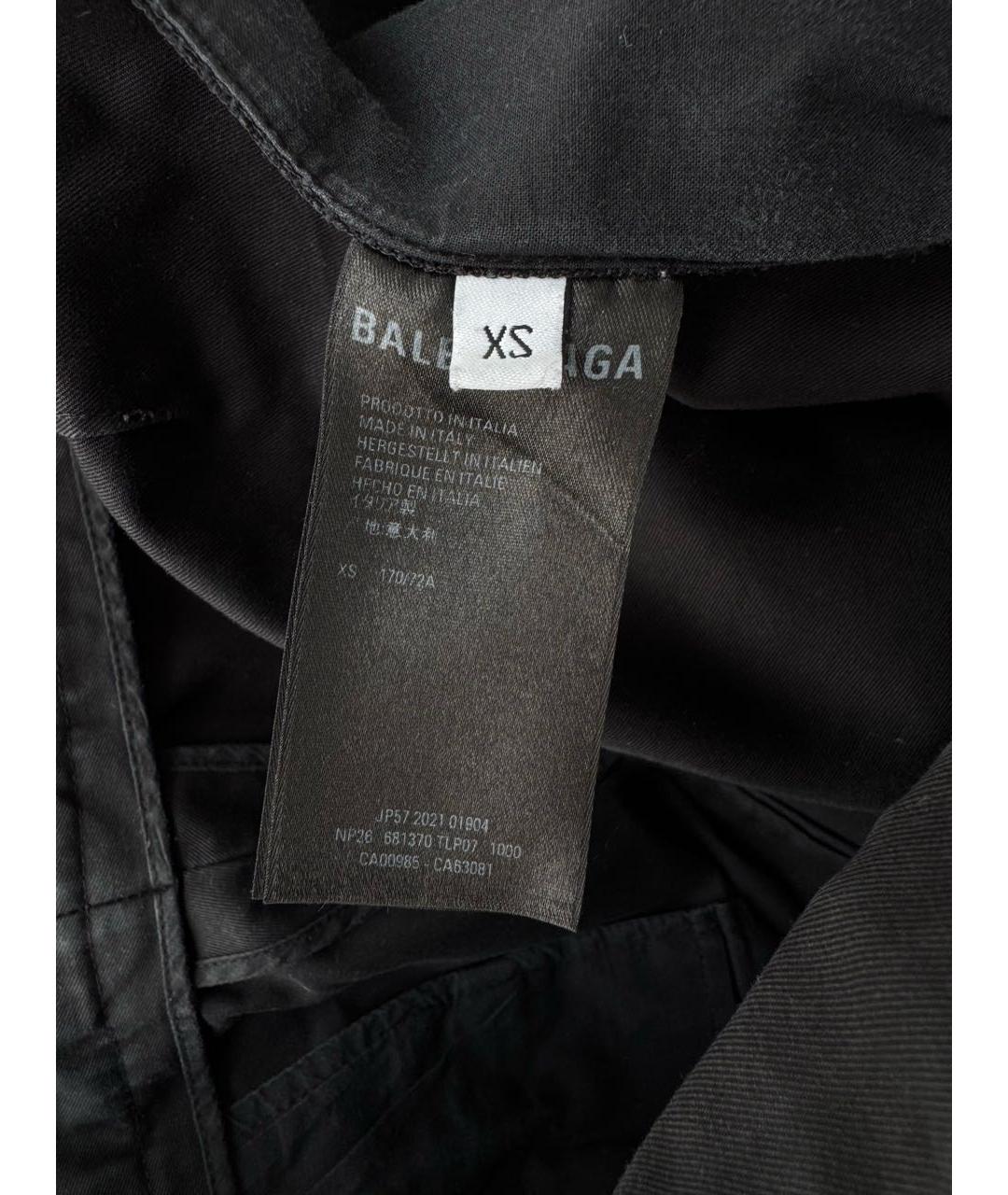 BALENCIAGA Темно-синие хлопковые повседневные брюки, фото 4