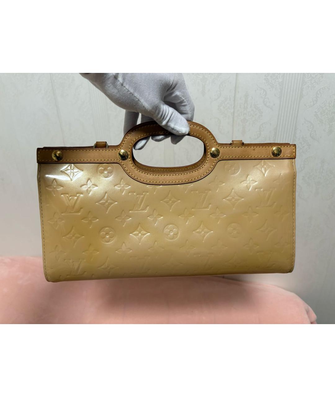 LOUIS VUITTON Горчичная сумка с короткими ручками, фото 2