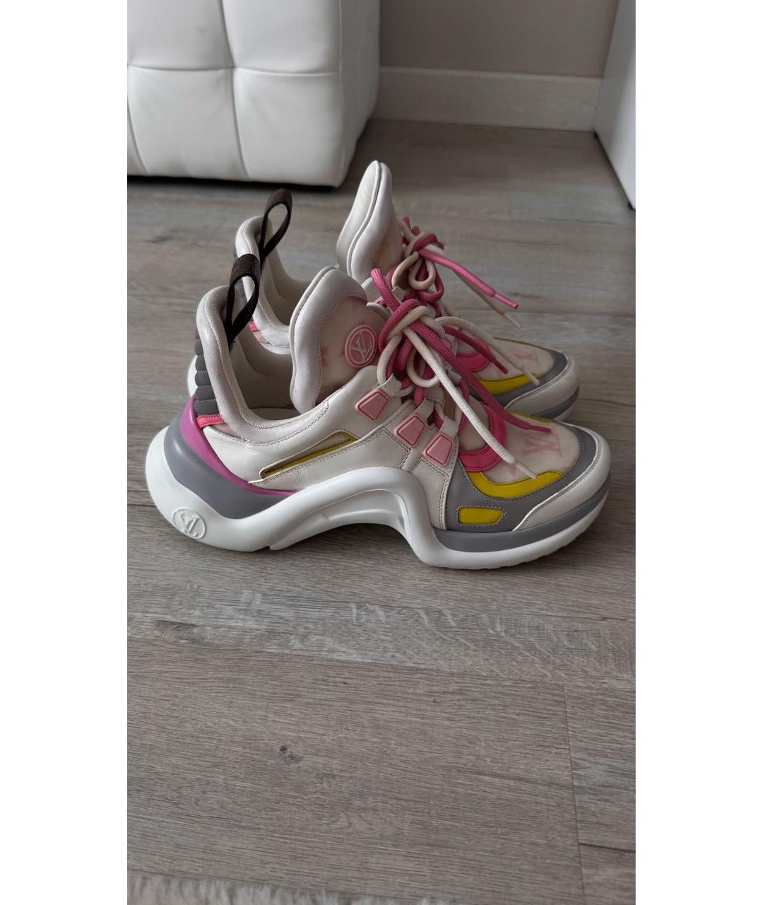LOUIS VUITTON Белые кроссовки, фото 5