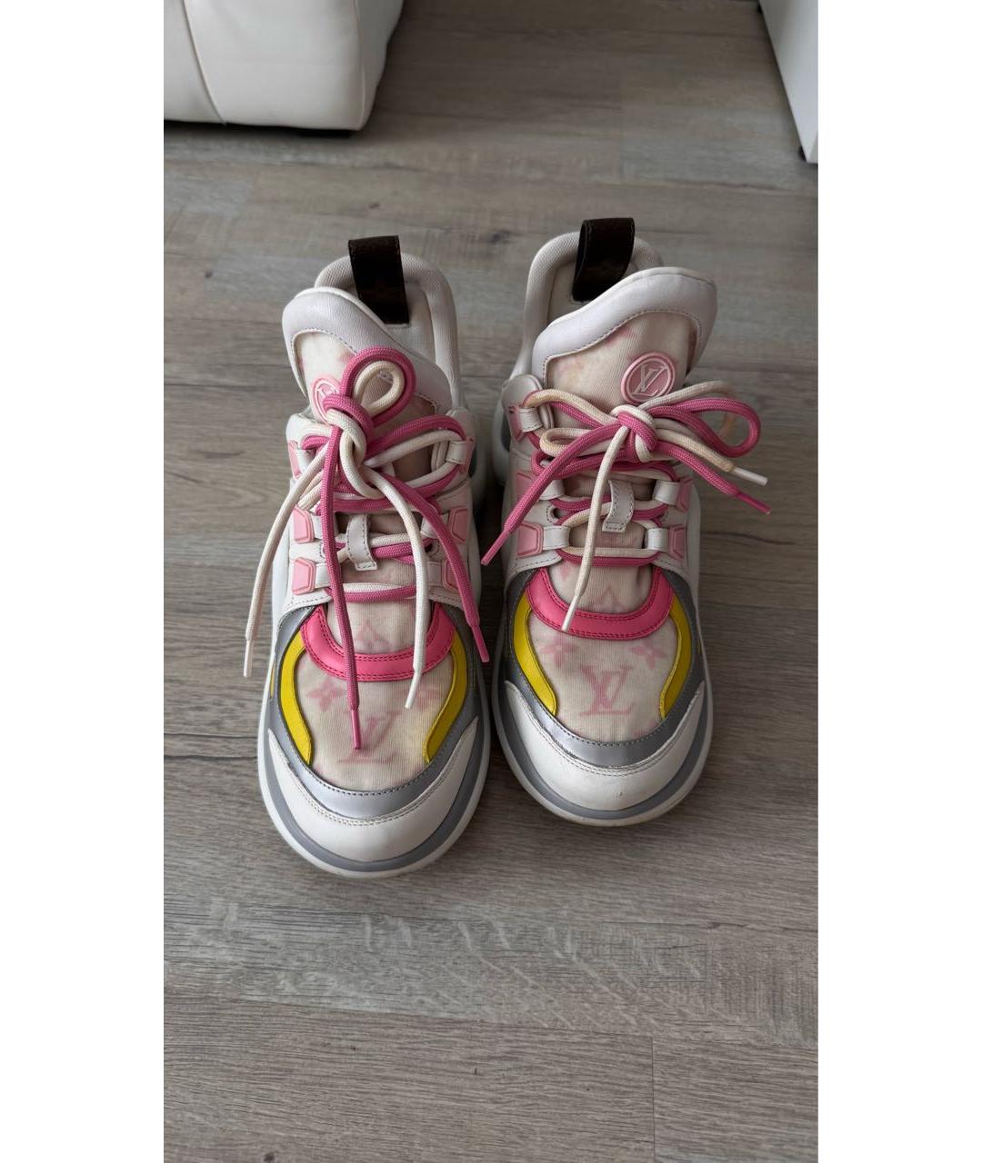 LOUIS VUITTON Белые кроссовки, фото 3
