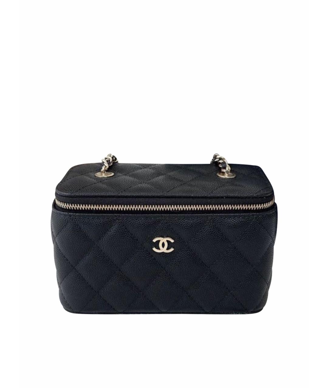 CHANEL Черная кожаная сумка через плечо, фото 1