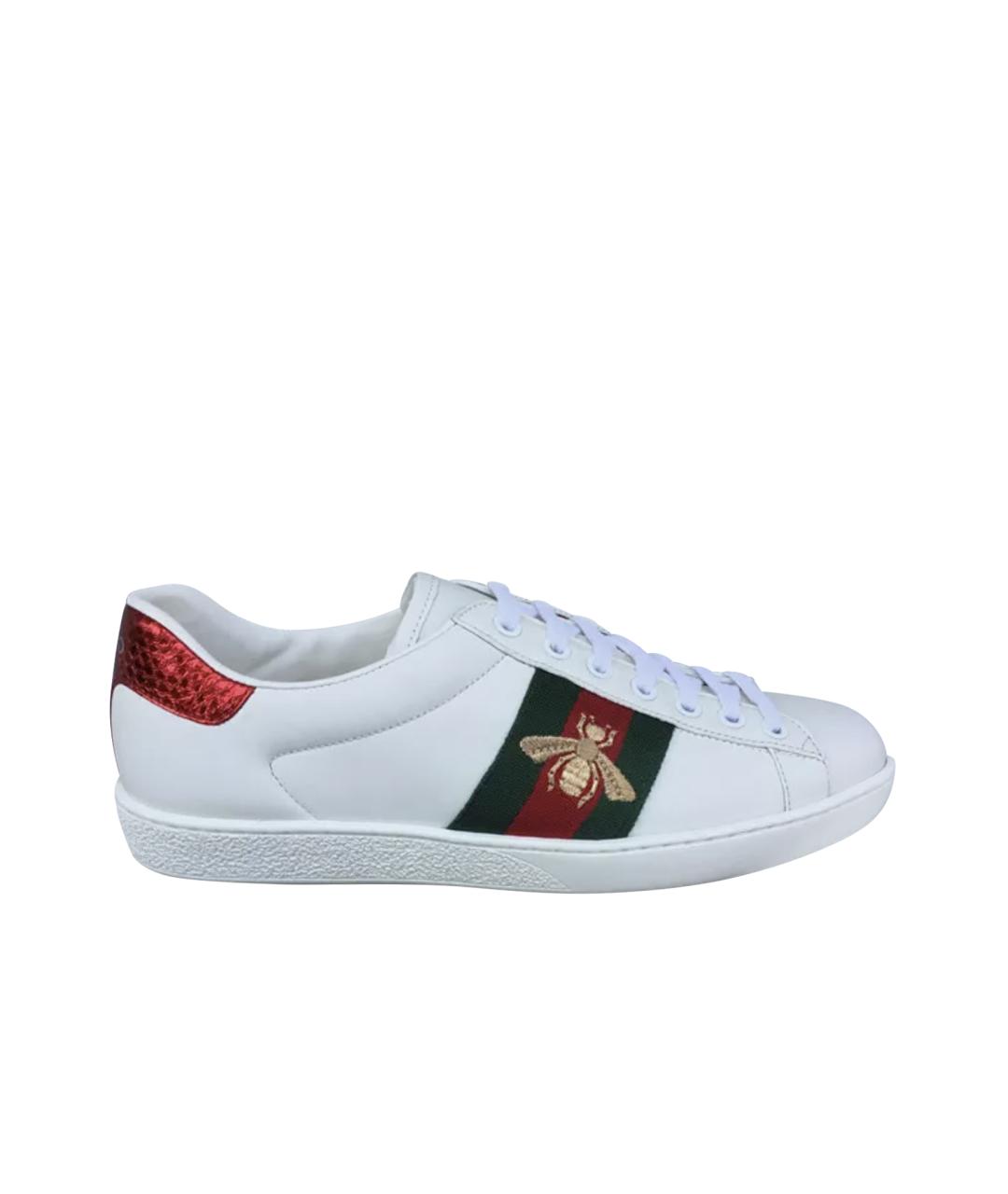 GUCCI Белые кеды, фото 1