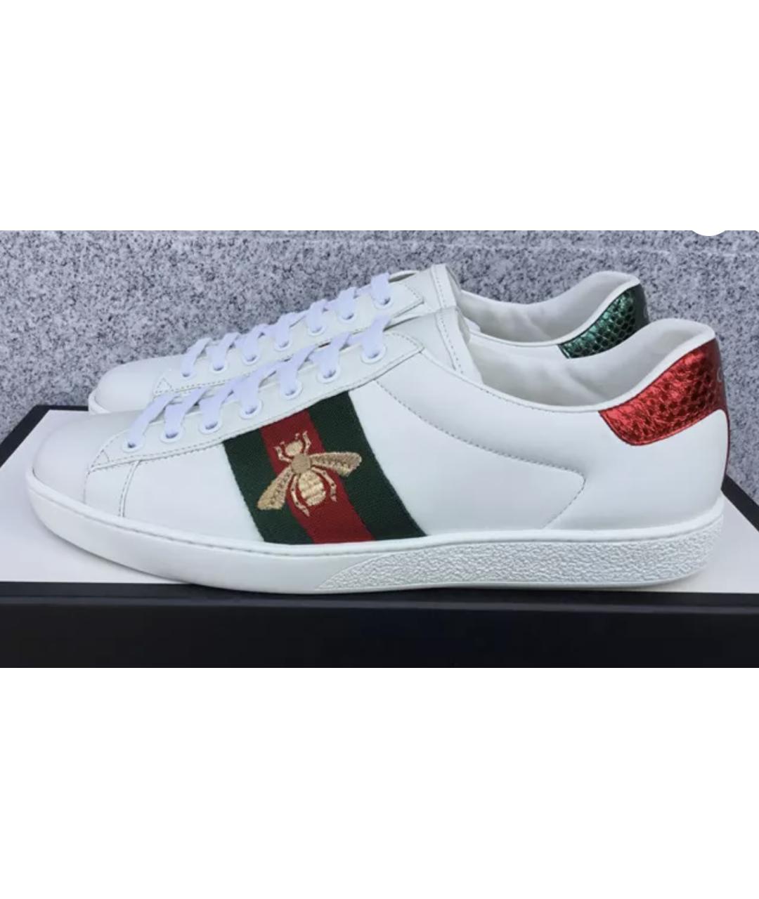 GUCCI Белые кеды, фото 6