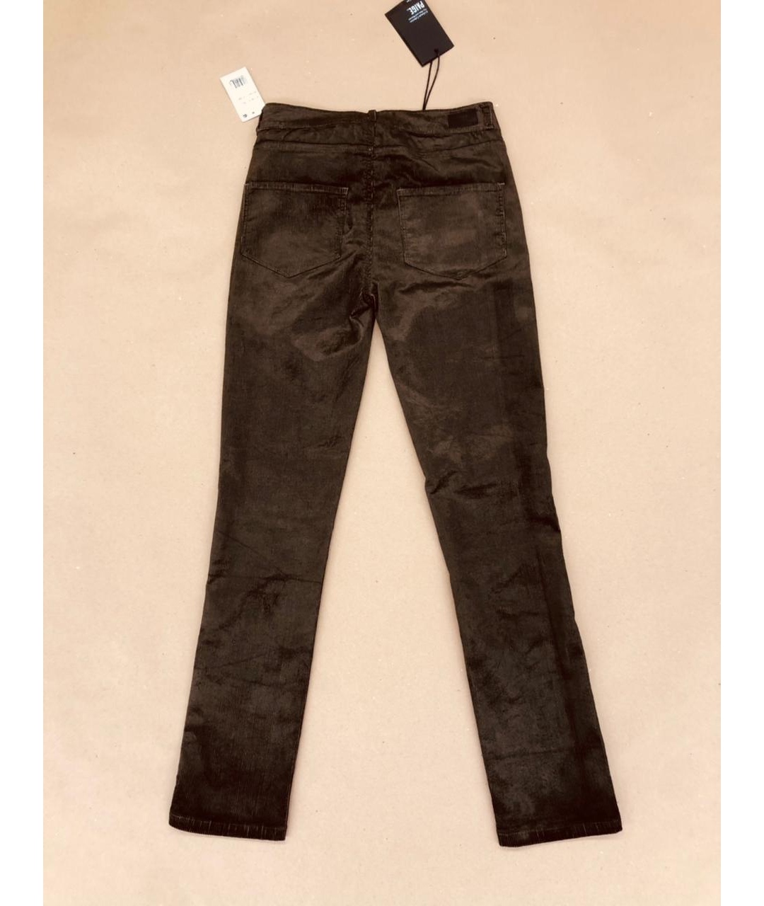 PAIGE Коричневые хлопко-эластановые прямые джинсы, фото 2