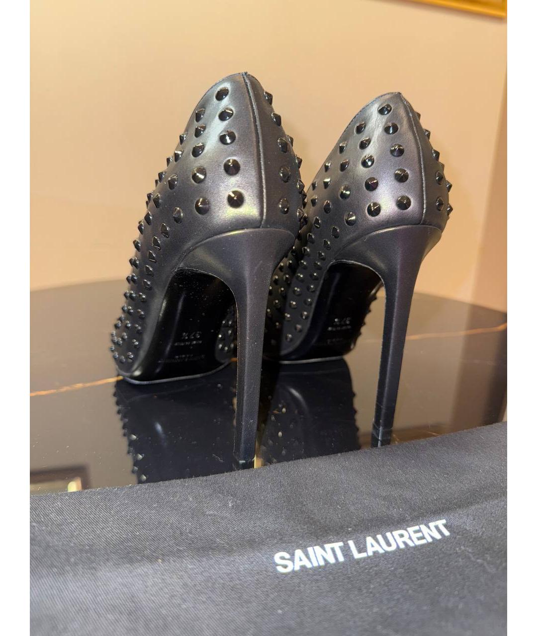 SAINT LAURENT Черные туфли, фото 6