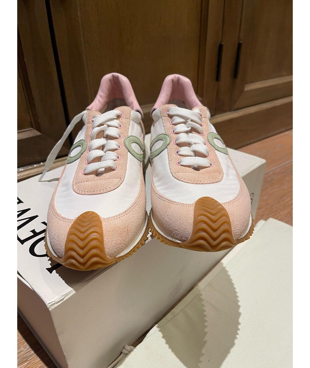LOEWE Розовые неопреновые кроссовки, фото 2