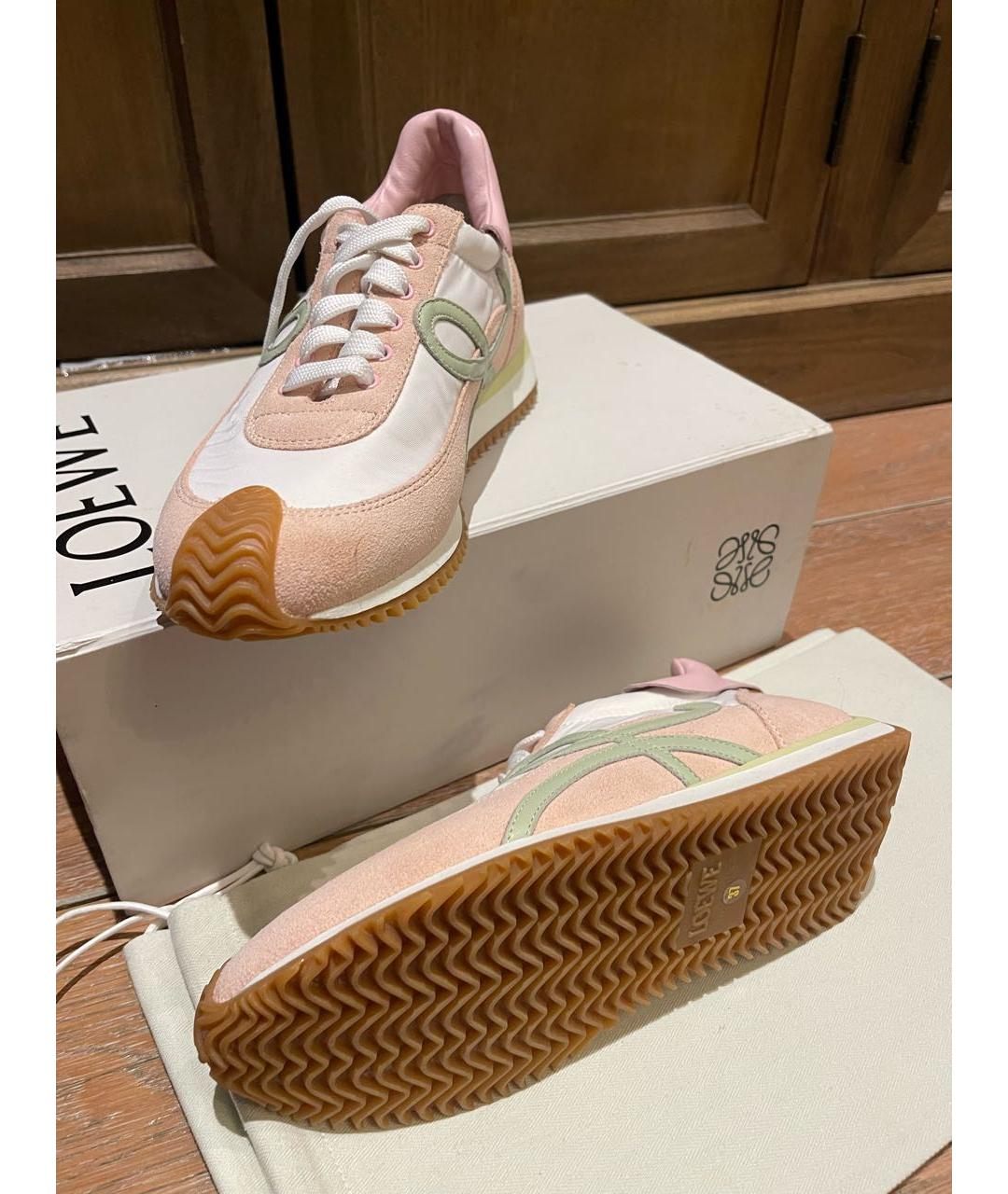 LOEWE Розовые неопреновые кроссовки, фото 3