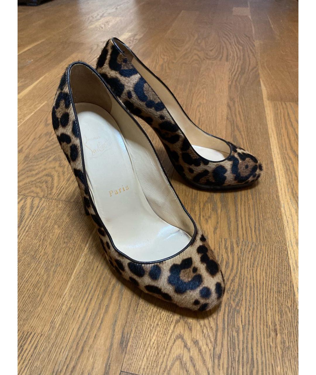 CHRISTIAN LOUBOUTIN Коричневые туфли, фото 4