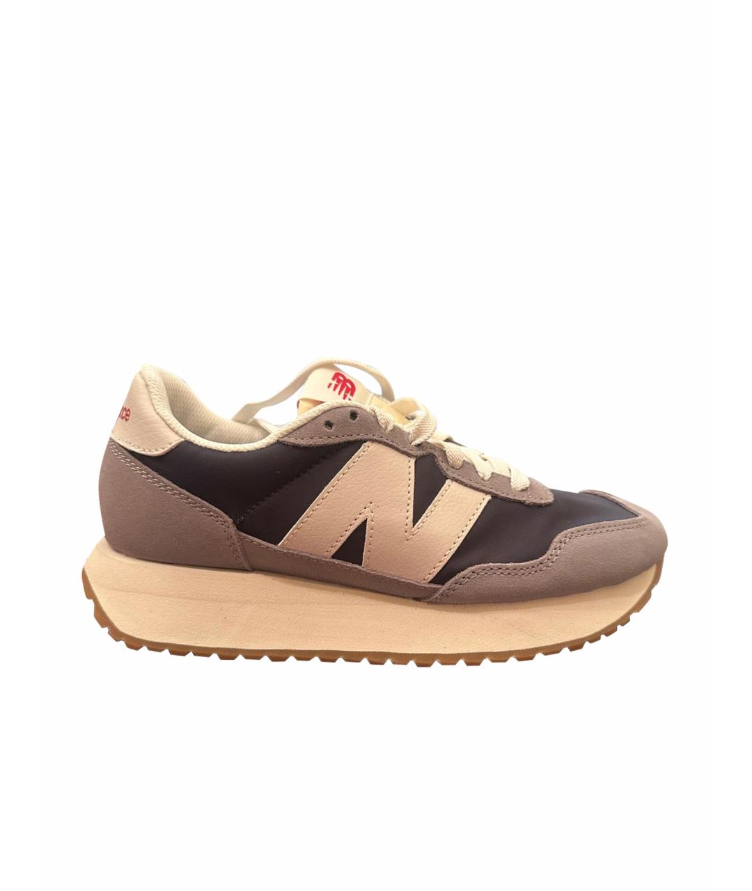 NEW BALANCE Серые замшевые высокие кроссовки / кеды, фото 1