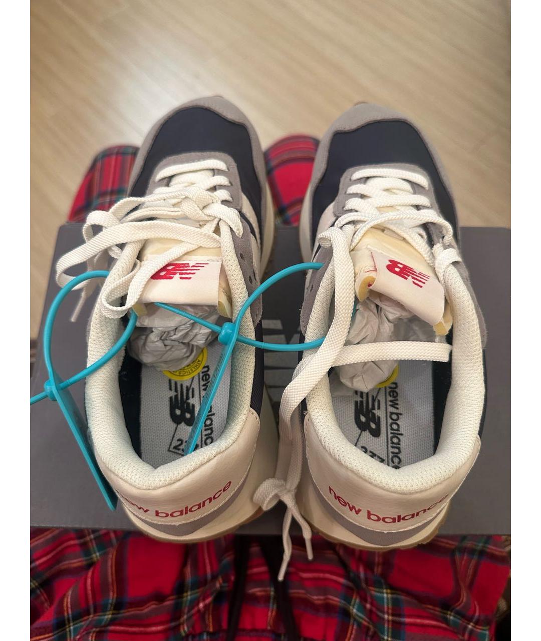 NEW BALANCE Серые замшевые высокие кроссовки / кеды, фото 3
