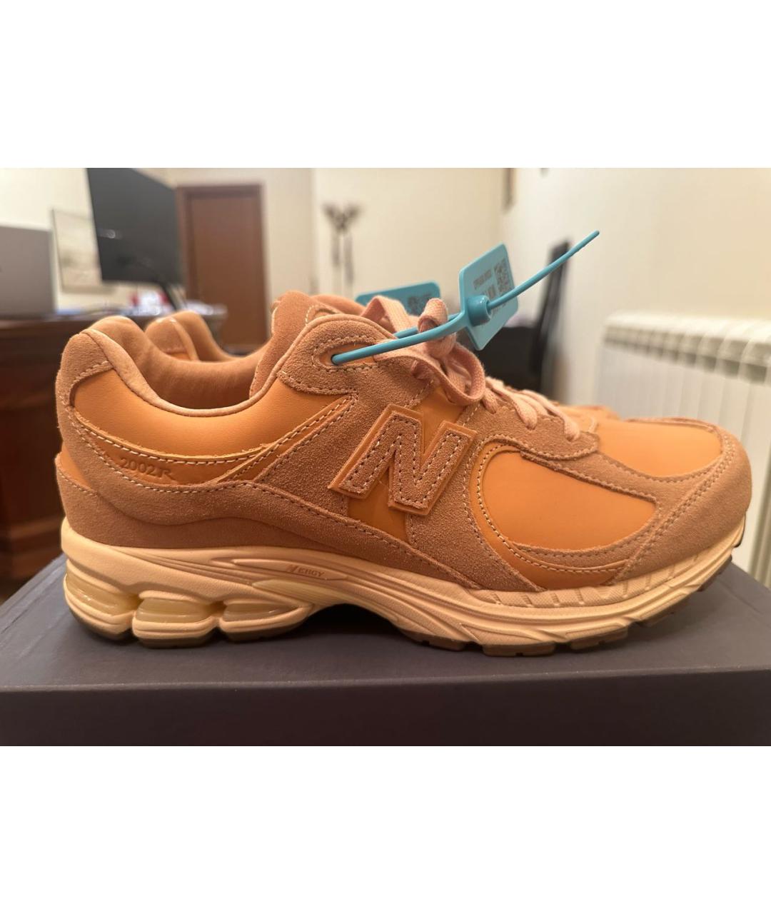 NEW BALANCE Оранжевое замшевые высокие кроссовки / кеды, фото 5