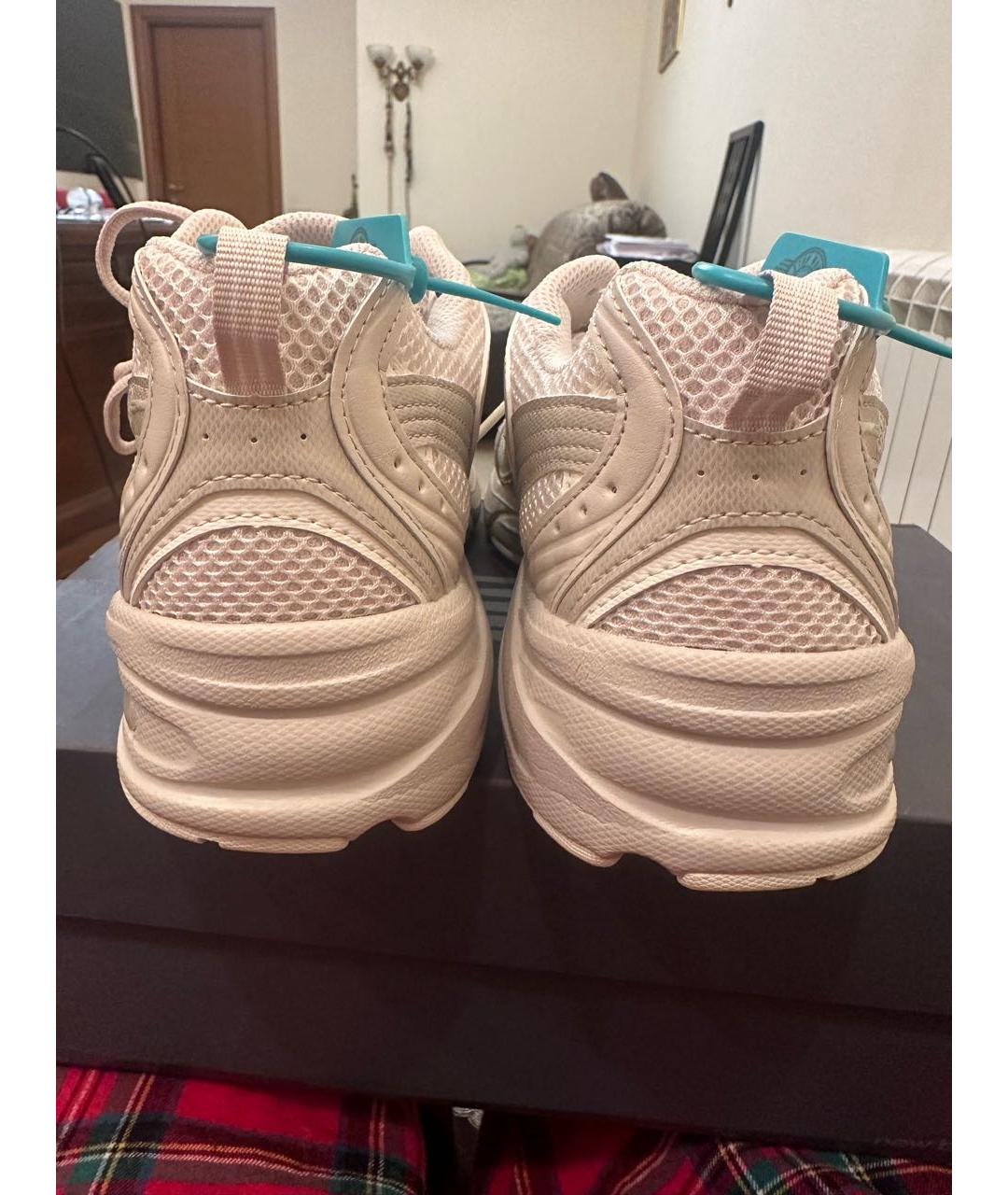 NEW BALANCE Бежевые текстильные высокие кроссовки / кеды, фото 4