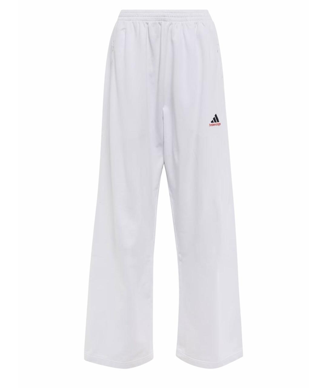 ADIDAS Белые хлопковые повседневные брюки, фото 1