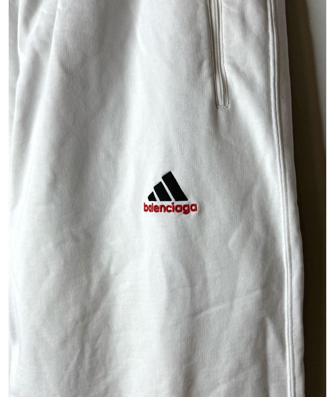 ADIDAS Белые хлопковые повседневные брюки, фото 4