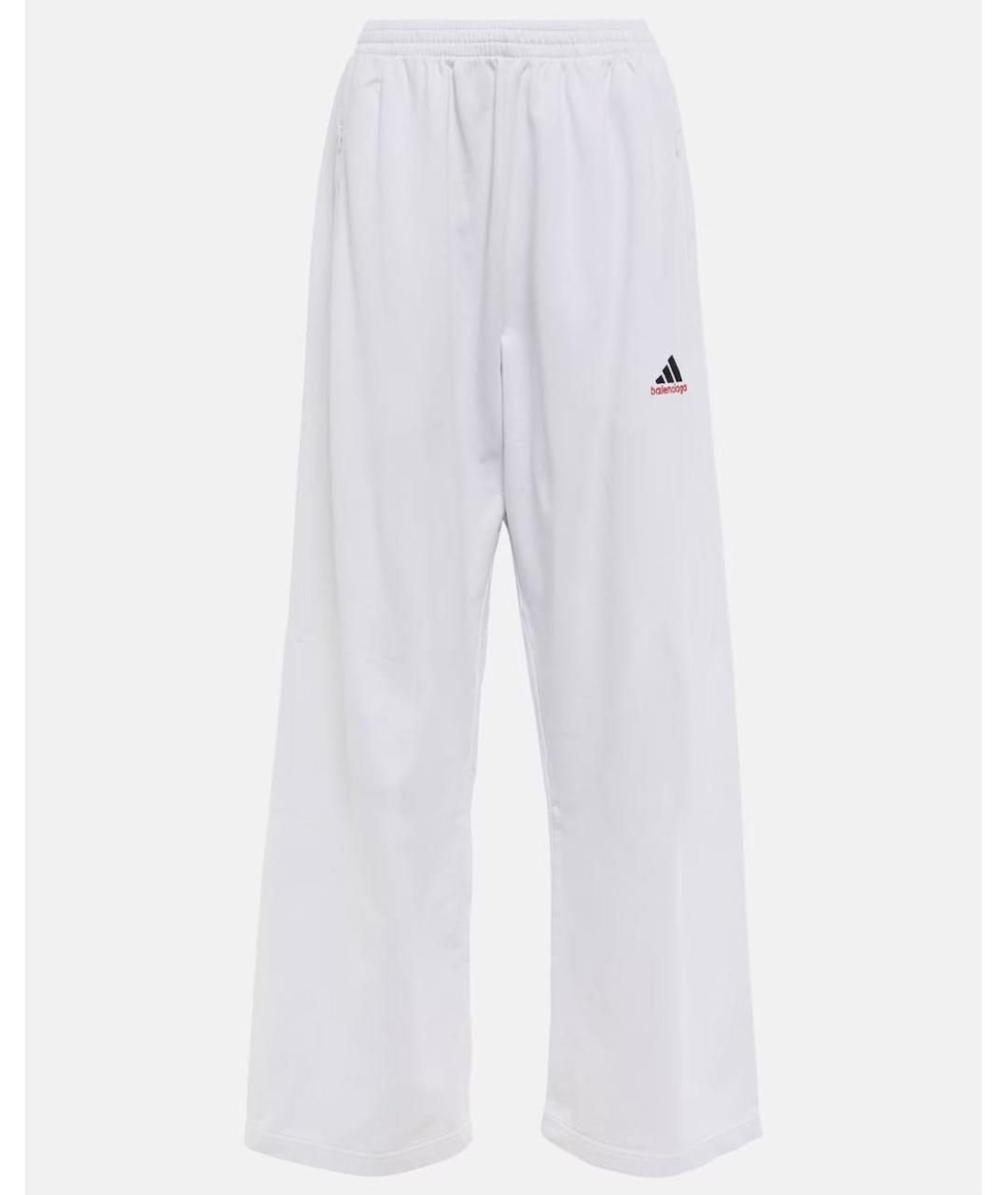 ADIDAS Белые хлопковые повседневные брюки, фото 7