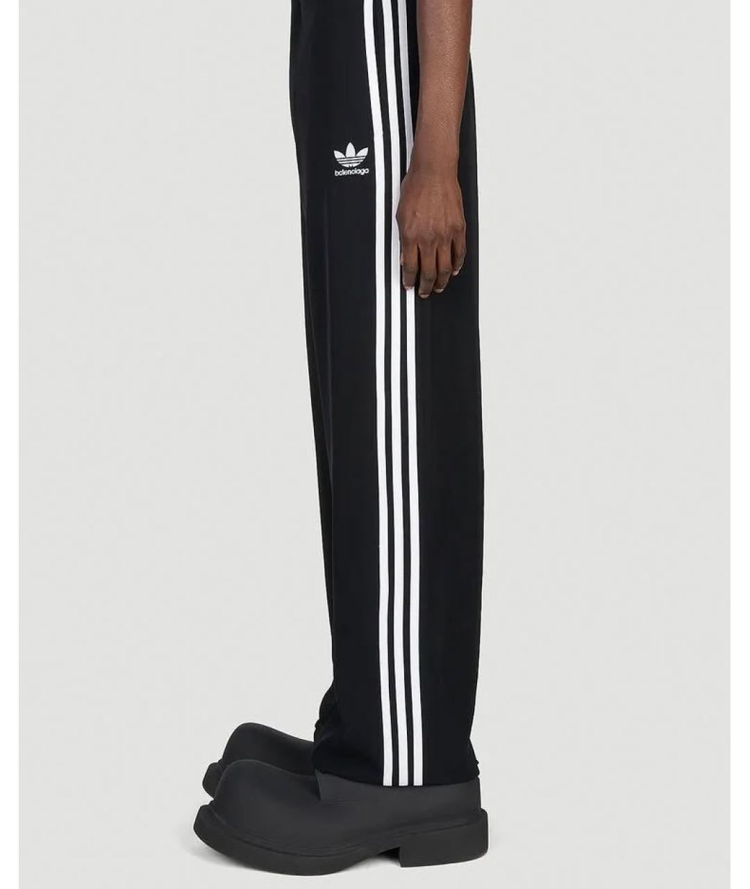 BALENCIAGA Черные хлопковые классические брюки, фото 5