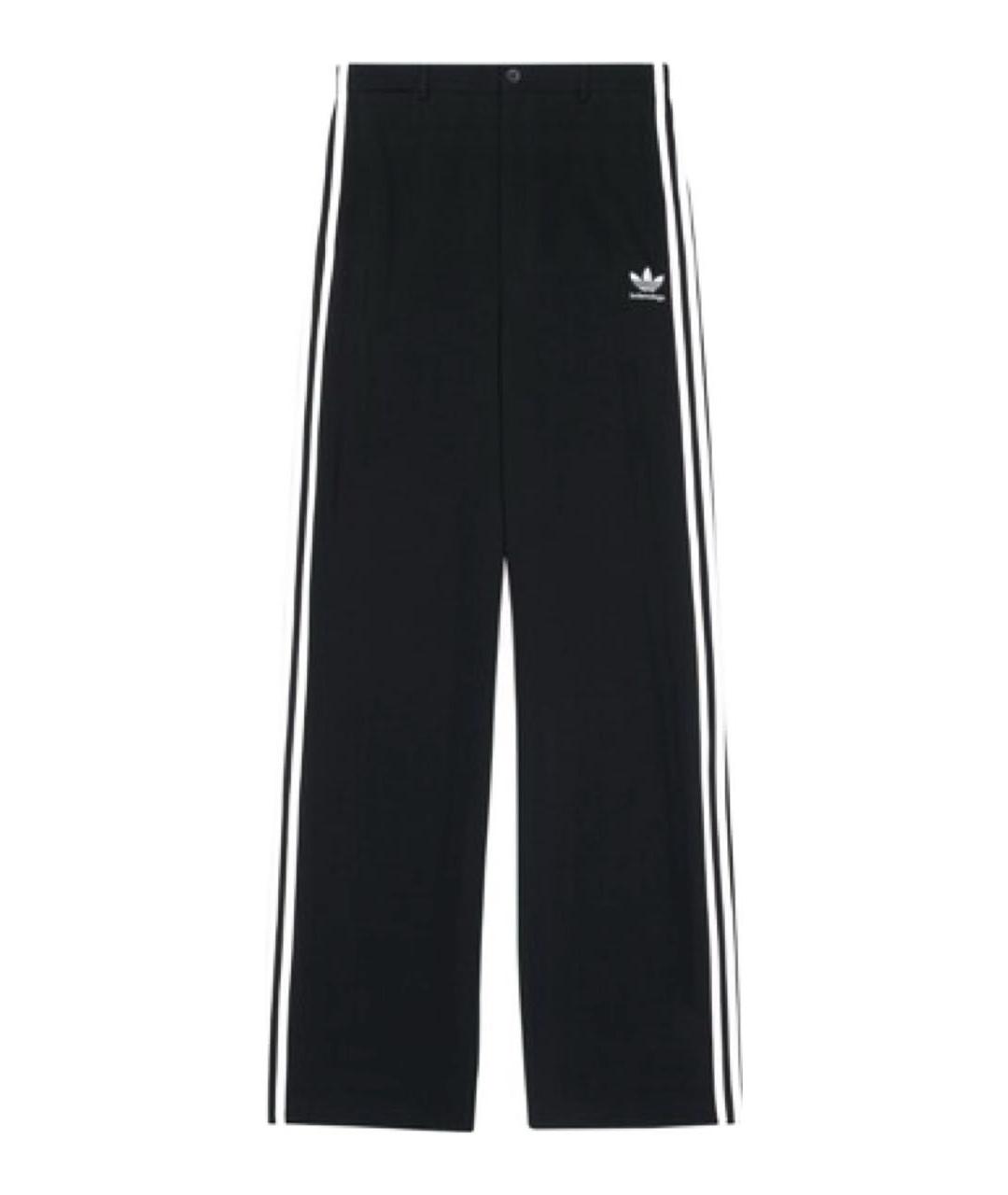 BALENCIAGA Черные хлопковые классические брюки, фото 1